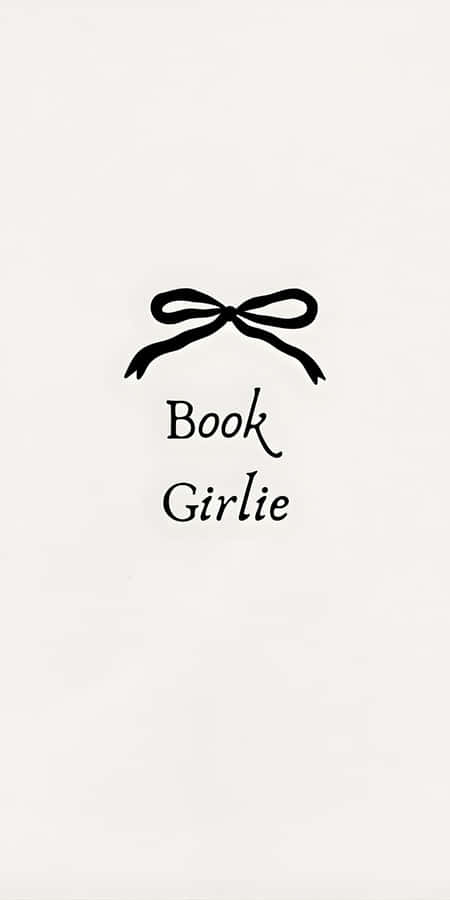 Book Girlie Minimalist Design Wallpaper