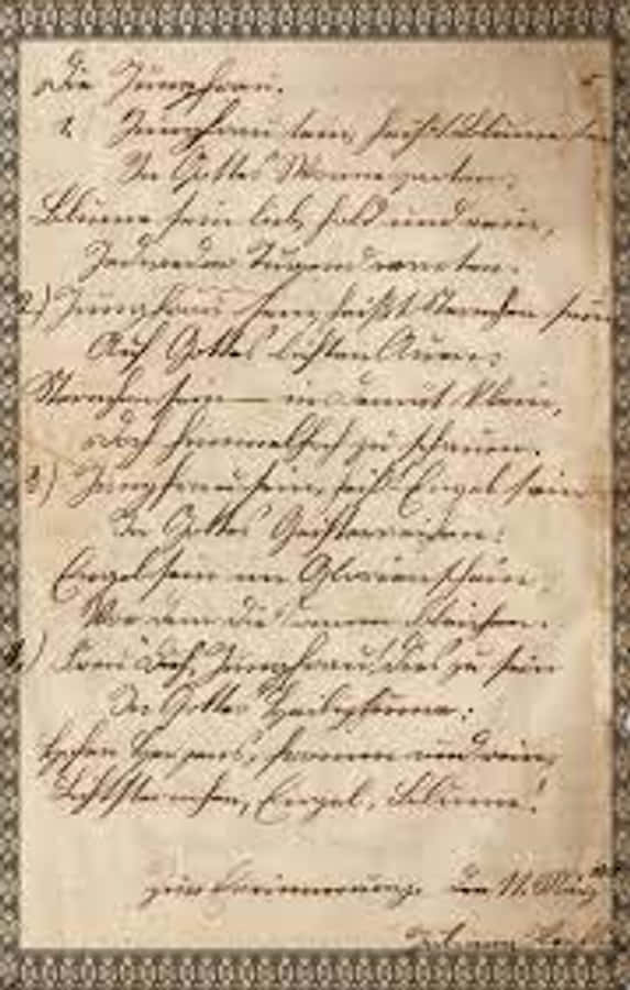 Bordered Illegible Document Wallpaper