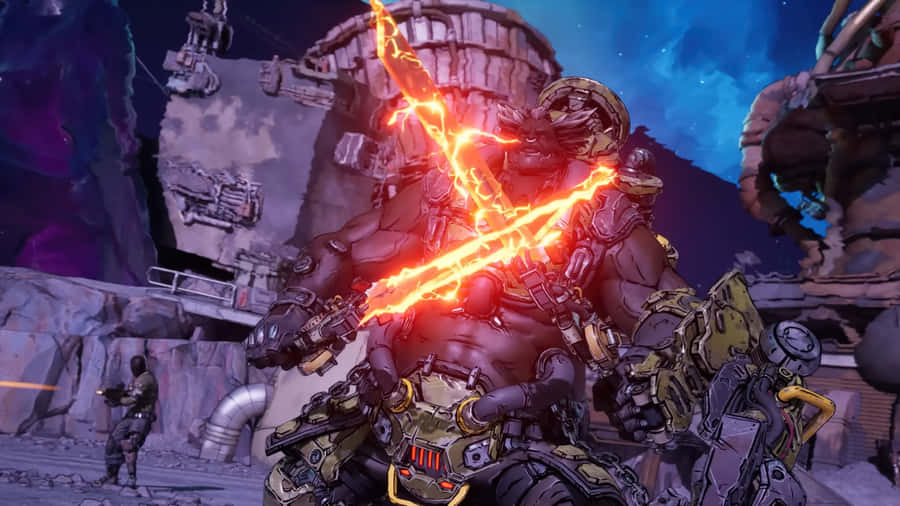 Borderlands 4 Intense Combat Scene Wallpaper