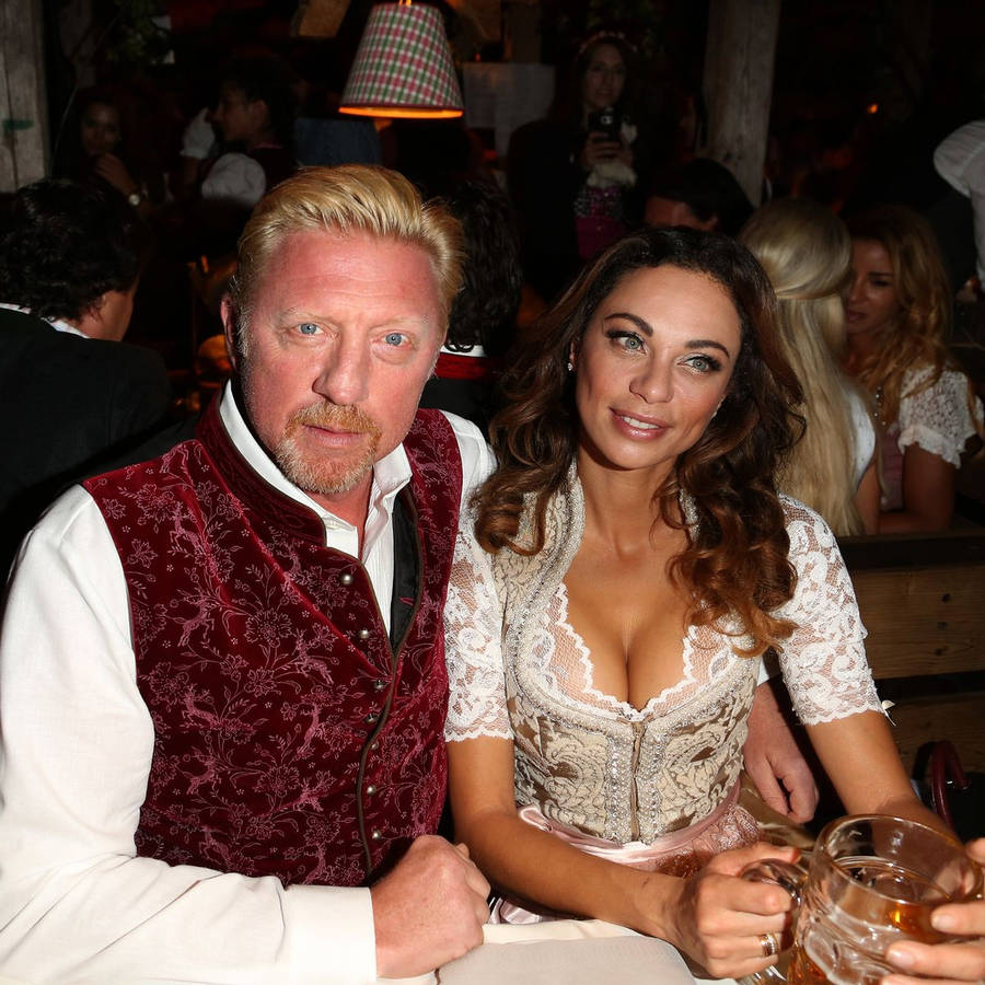 Boris Becker With His Wife Wallpaper