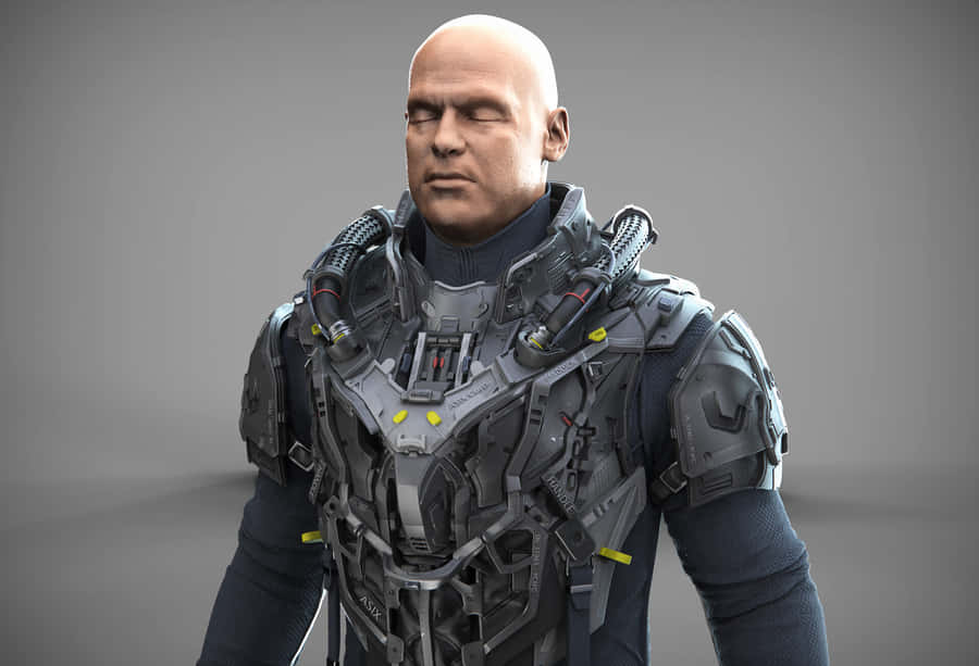 Borma Clad In The Iconic Ghost In The Shell Outfit Wallpaper