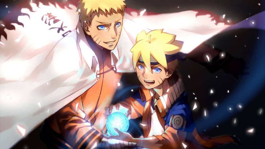 Boruto Uzumaki And His Father, Naruto, In Boruto Naruto Next Generations Wallpaper