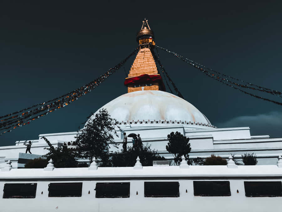 Boudhanath Stupa Dark Shot Wallpaper