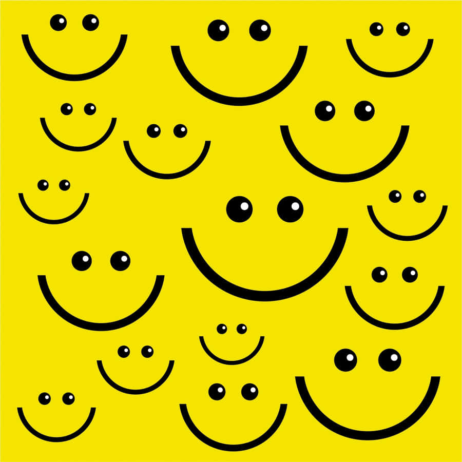 Boundless Joy - A Row Of Happy Smiles Wallpaper