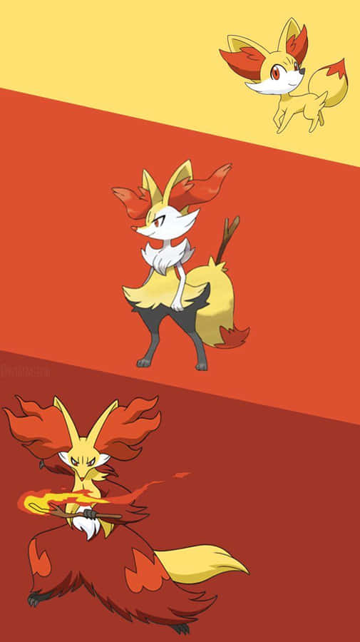 Braixen Performing Magic Trick In A Winsome Environment Wallpaper