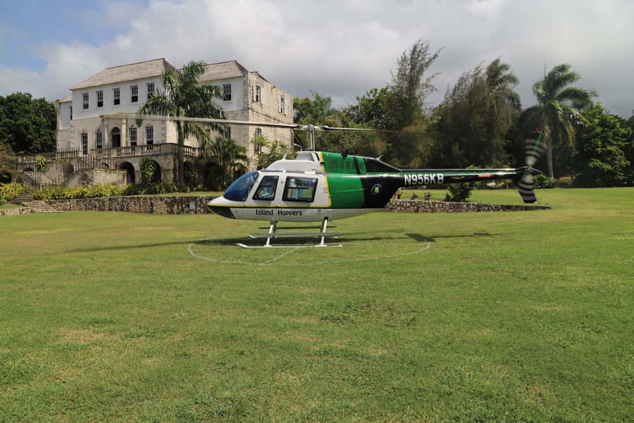 Breathtaking Aerial View Of Rose Hall Great House Wallpaper