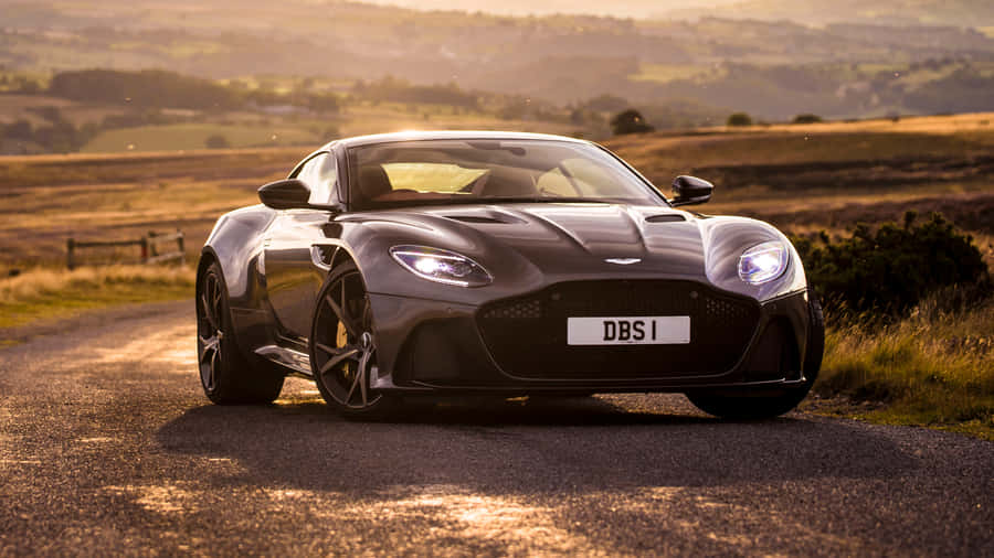 Breathtaking Aston Martin Dbs Superleggera On The Road Wallpaper