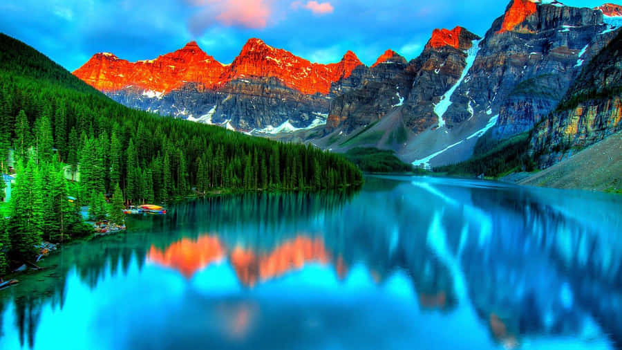 Breathtaking Scenic Landscape At Dusk Wallpaper