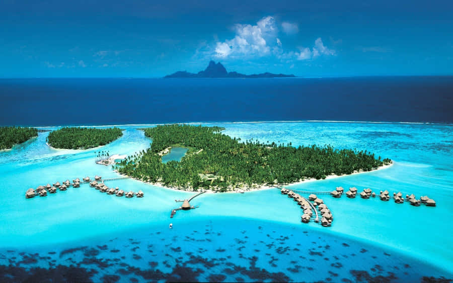 Breathtaking View Of Bora Bora Island Wallpaper