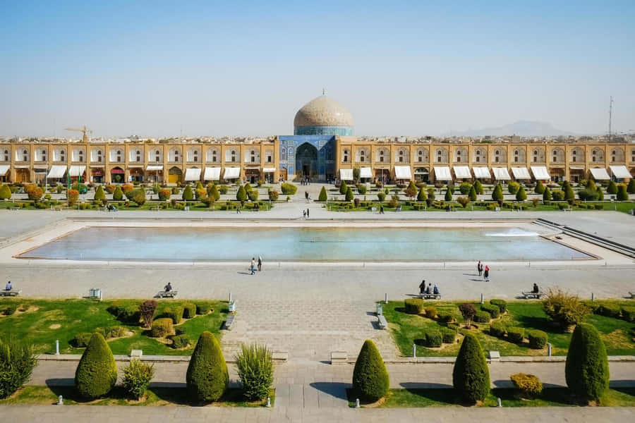 Breathtaking View Of Imam Square, Isfahan Wallpaper