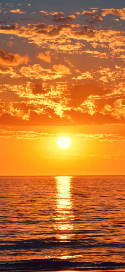 Breathtaking Yellow Sunset Wallpaper