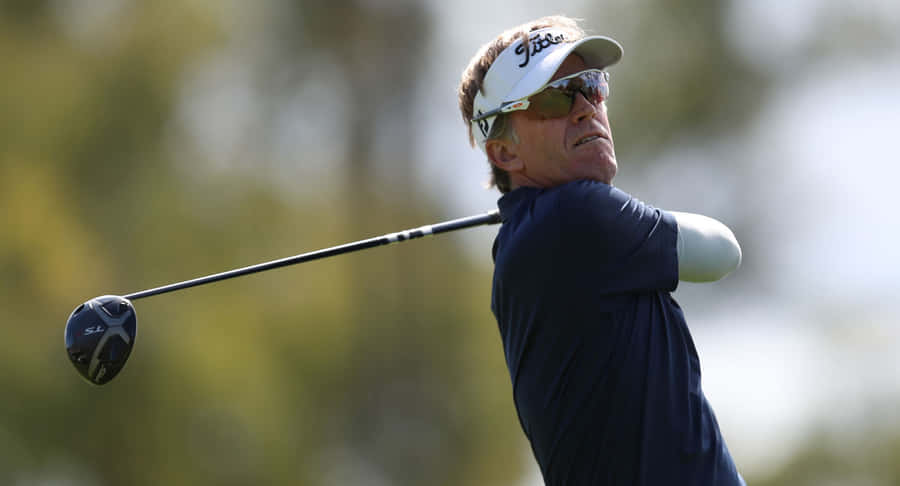 Brett Quigley Focused During A Golf Competition Wallpaper