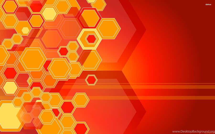 Bright And Bold Red And Orange Wallpaper