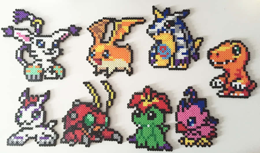 Bright And Colorful Digimon Character - Biyomon In Action. Wallpaper