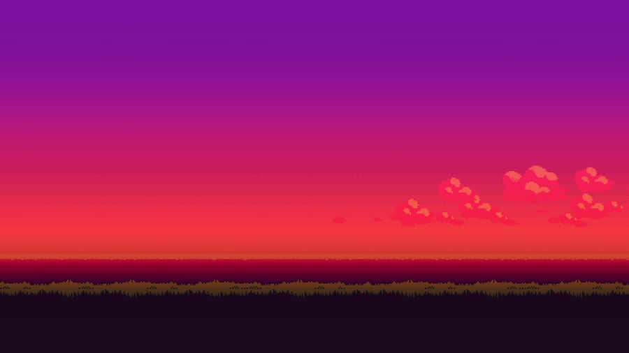 Bright And Unique Pixel Art Illustration Wallpaper
