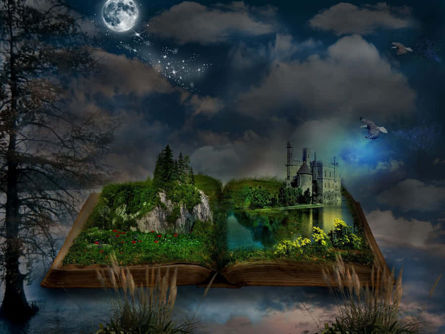 Bright Pink And Blue Abstract Art Wallpaper