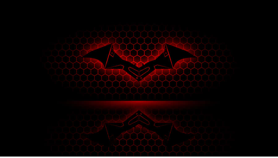 Bright Red Batman Logo In High-definition Wallpaper