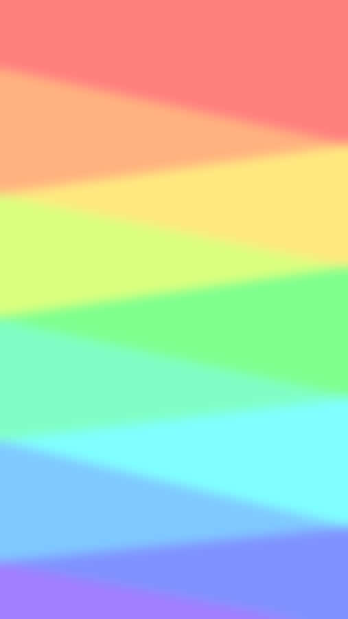 Brighten Your Days With A Vibrant Pastel Rainbow Iphone Wallpaper