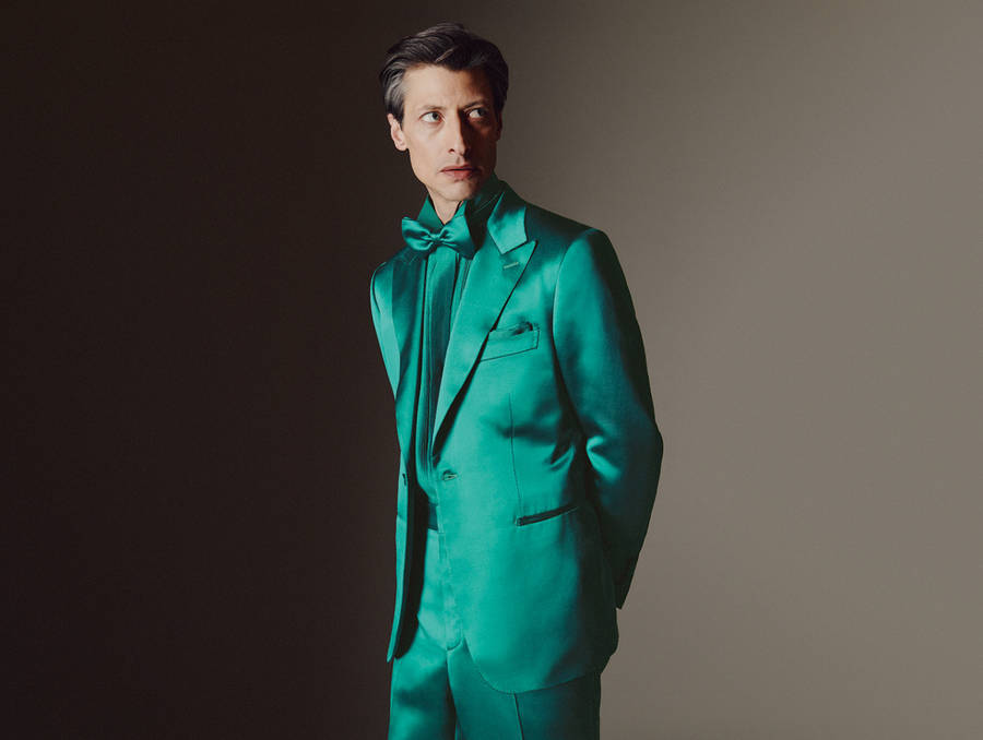 Brioni Green Silk Tuxedo Jacket Wallpaper