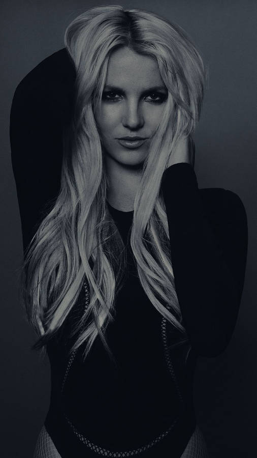 Britney Spears In Black Bodysuit Wallpaper