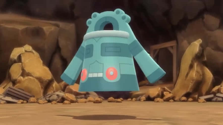 Bronzong Levitating In Cave Wallpaper
