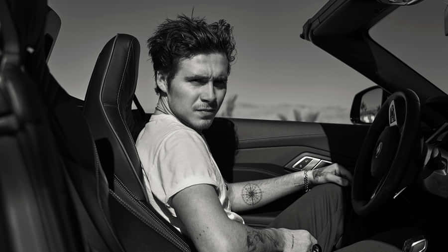 Brooklyn Beckham In Car Wallpaper