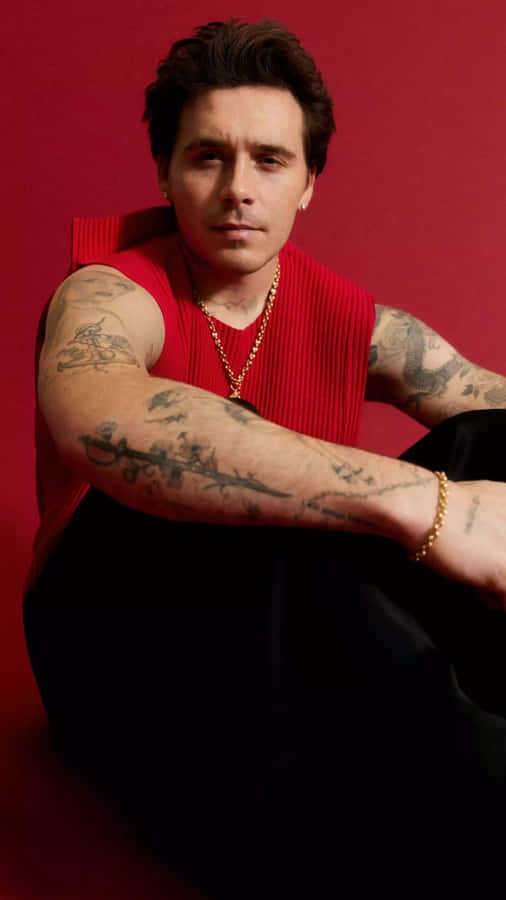 Brooklyn Beckham Stylish Tattooed Look Wallpaper
