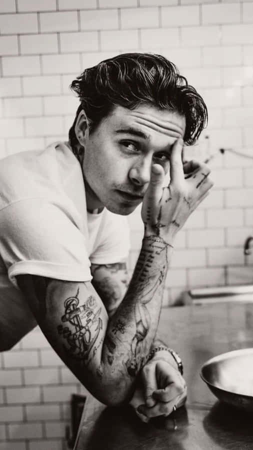 Brooklyn Beckham Tattoo Style Wallpaper