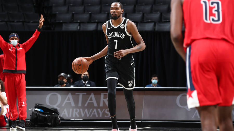 Brooklyn Nets Durant In Court Wallpaper