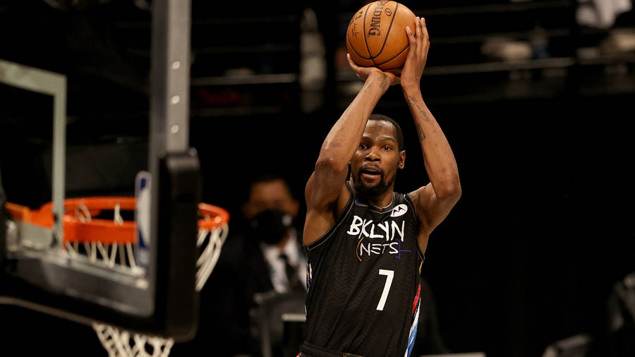 Brooklyn Nets Durant Jump Shoot Wallpaper