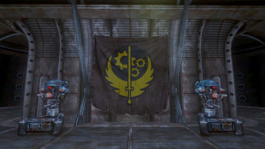Brotherhood Of Steel In Fallout Landscape Wallpaper