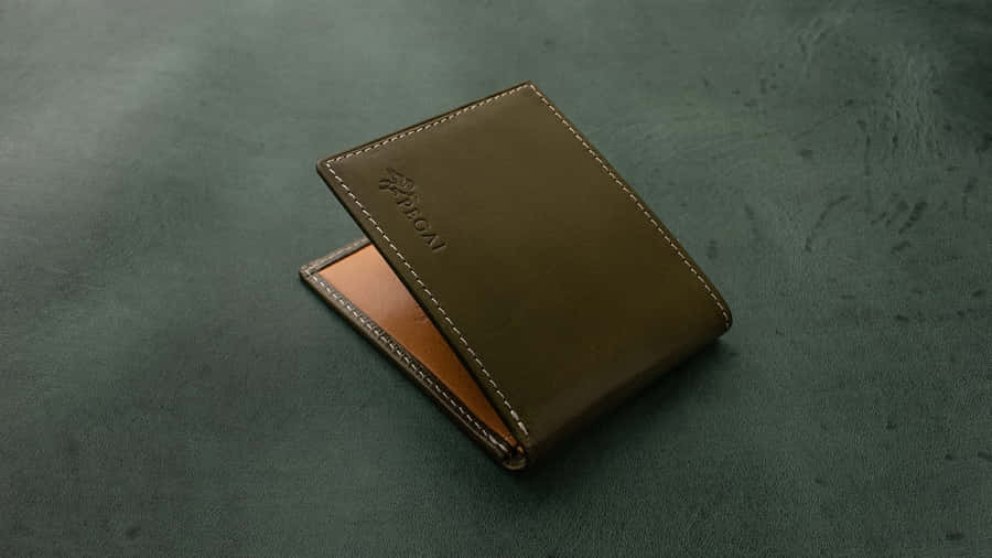 Brown Leather Walleton Textured Background Wallpaper