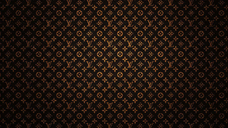 Brown Louis Vuitton Monogram Pattern Wallpaper
