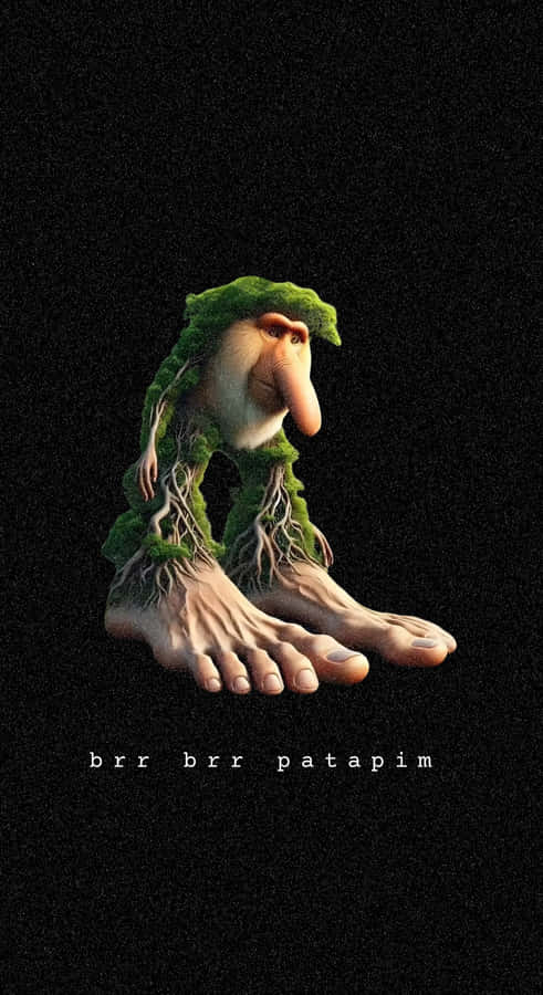 Brr Brr Patapim Character Wallpaper