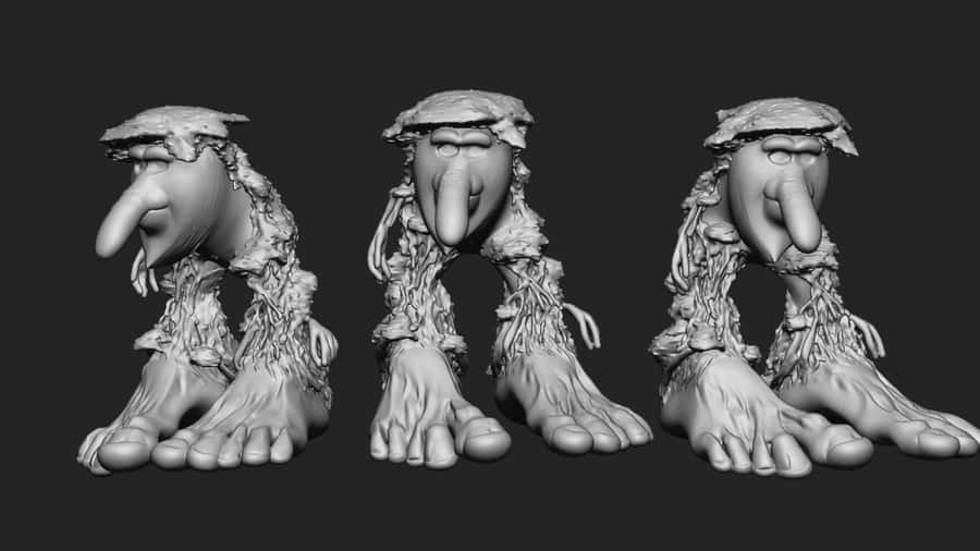 Brr Brr Patapim Character Models Wallpaper