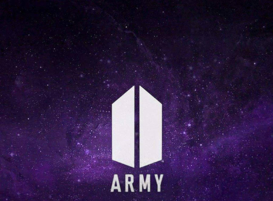 Bts Army Logo Purple Space Wallpaper