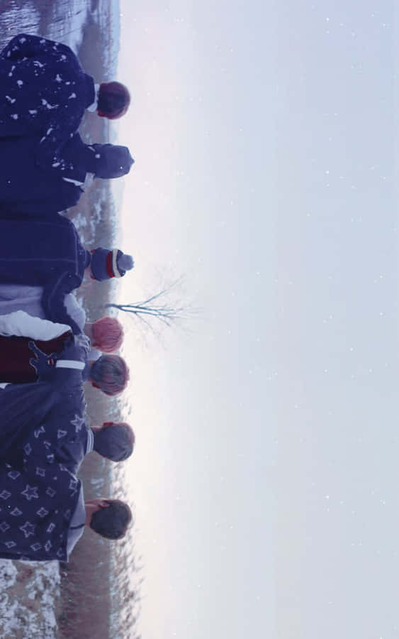 Bts In Their Vibrant And Captivating Mv Scene Wallpaper