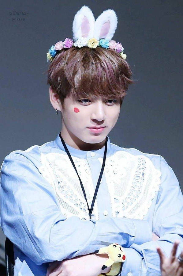 Bts Jk Bunny Ear Headband Wallpaper