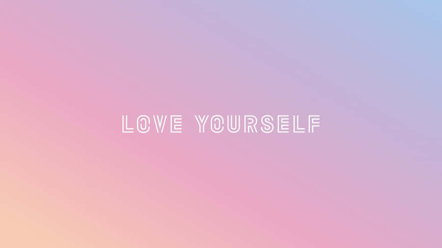 Bts Love Yourself - The Power Of Self-love And Positivity Wallpaper