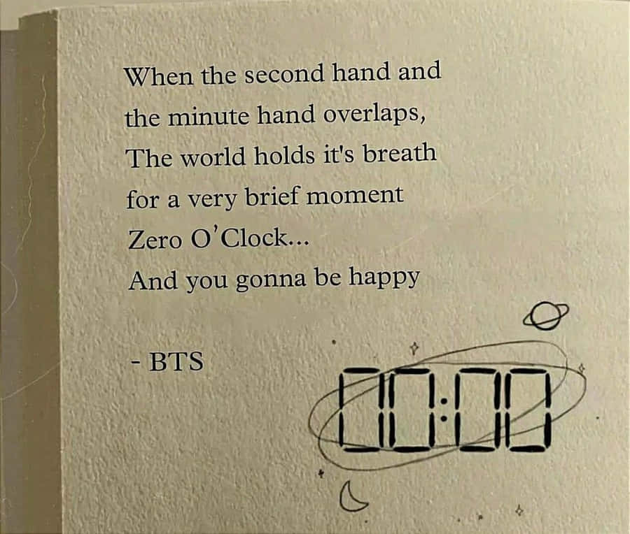 Bts Lyrics - A Soulful Expression Of Music And Emotions Wallpaper