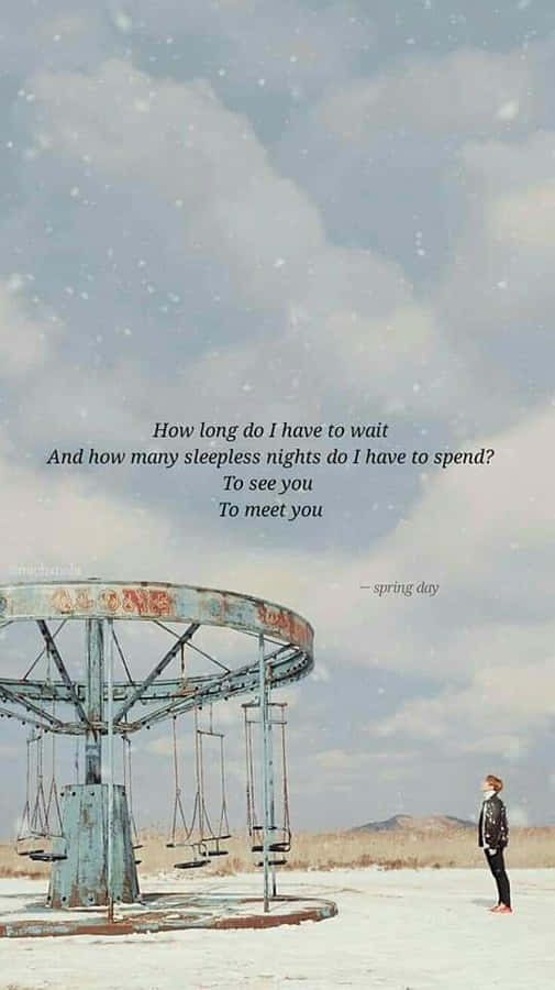 Bts Lyrics - Vibrant Wall Art Wallpaper