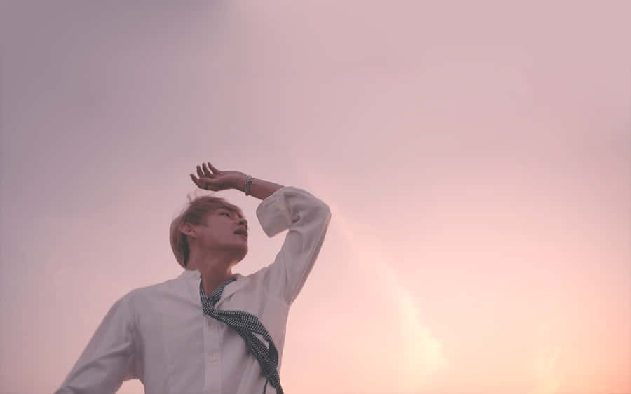 Bts Pink Aesthetic Desktop Wallpaper