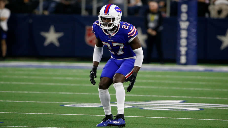 Buffalo Bills Player Readyfor Action Wallpaper