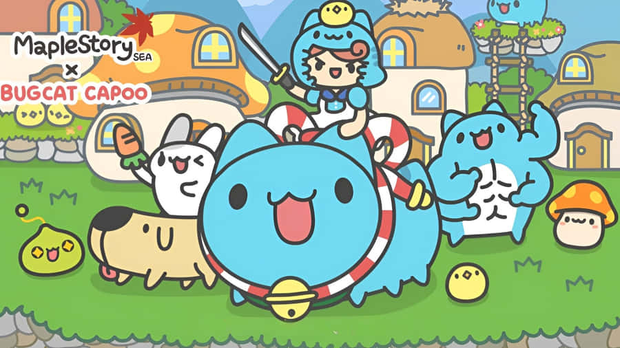 Bugcat Capoo Adventure Wallpaper