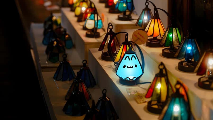 Bugcat Capoo Lantern Collection Wallpaper