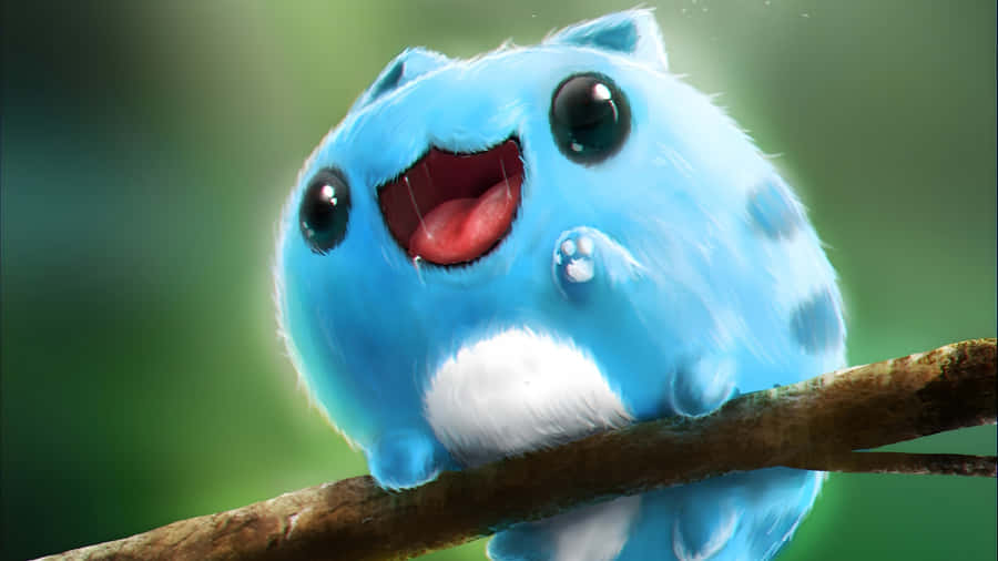 Bugcat Capoo Sitting On Branch Wallpaper