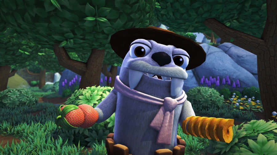 Bugsnax Character In Forest Wallpaper