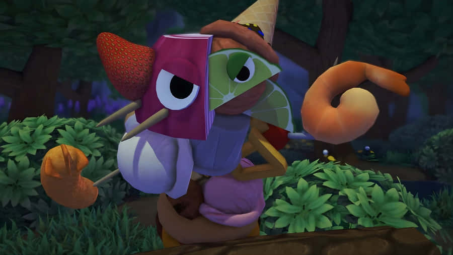 Bugsnax Character Mask Wallpaper