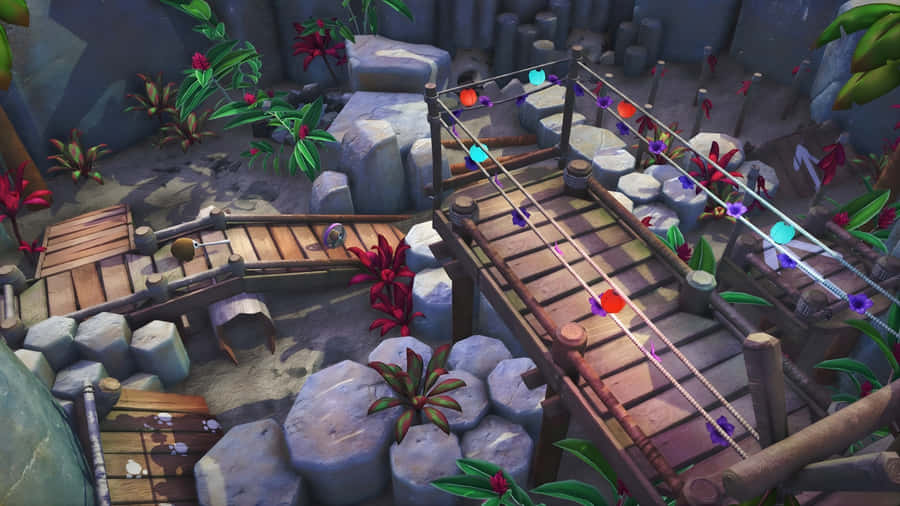 Bugsnax Island Bridge Wallpaper