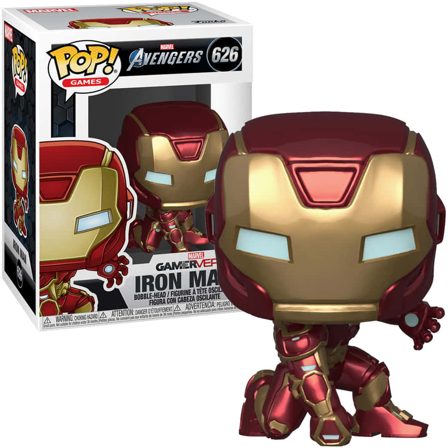 Build Your Own Team Of Superhero Action Figures With Iron Man Toys Wallpaper